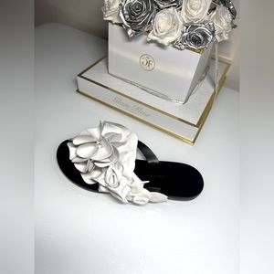 Sophia Webster Leather Jumbo Flower Slides